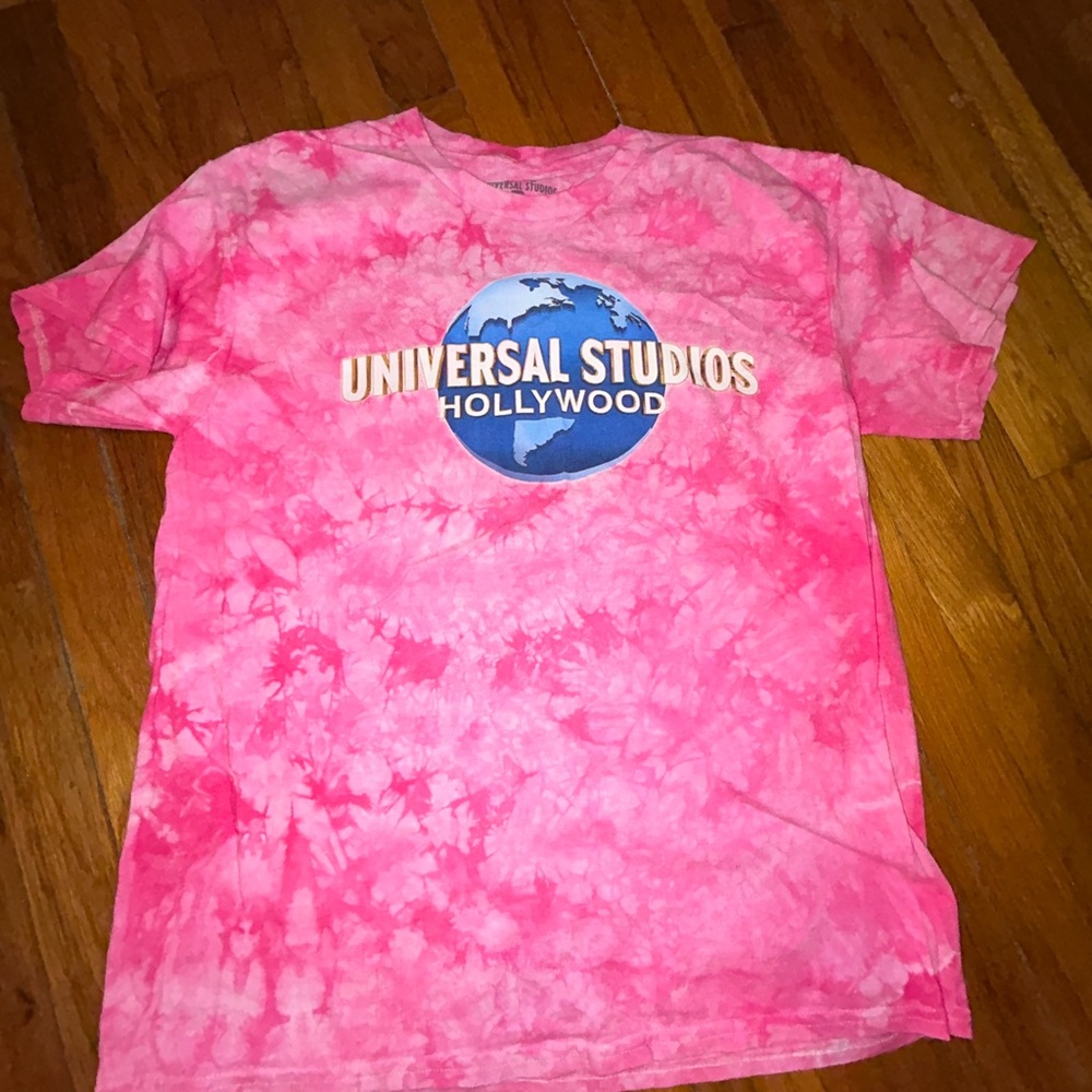 Universal Studios Pink Tie-Dye Tee